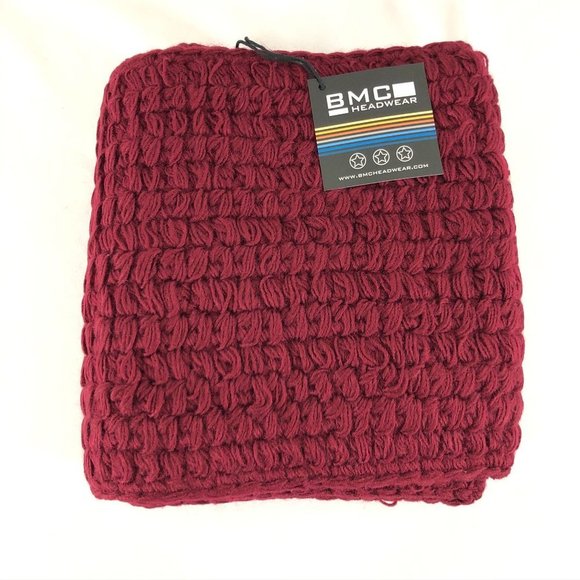 BMC Headwear Infinity Scarf Chunky Knit Warm Red - Picture 1 of 3
